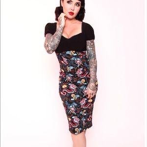 PUG (Pinupg girl clothing) MaryAnn dragon print.